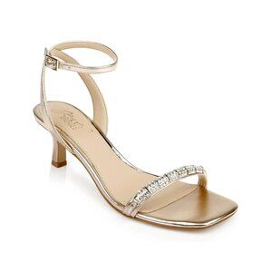 Jewel Badgley Mischka Womens Charisma Kitten Heel Evening Sandals Size 8M